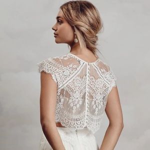 Catherine Deane Itala Lace Topper - S